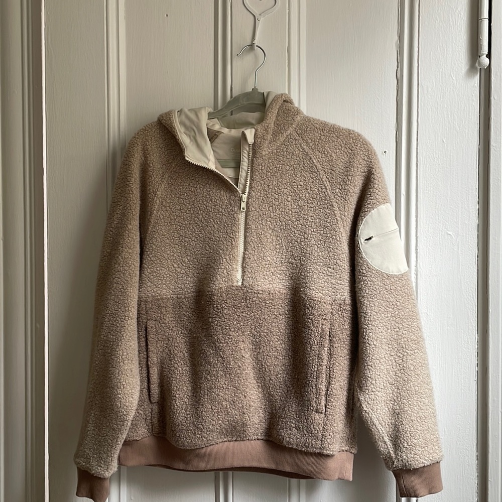 Outdoor Voices Fleece Pull-over in Oatmeal